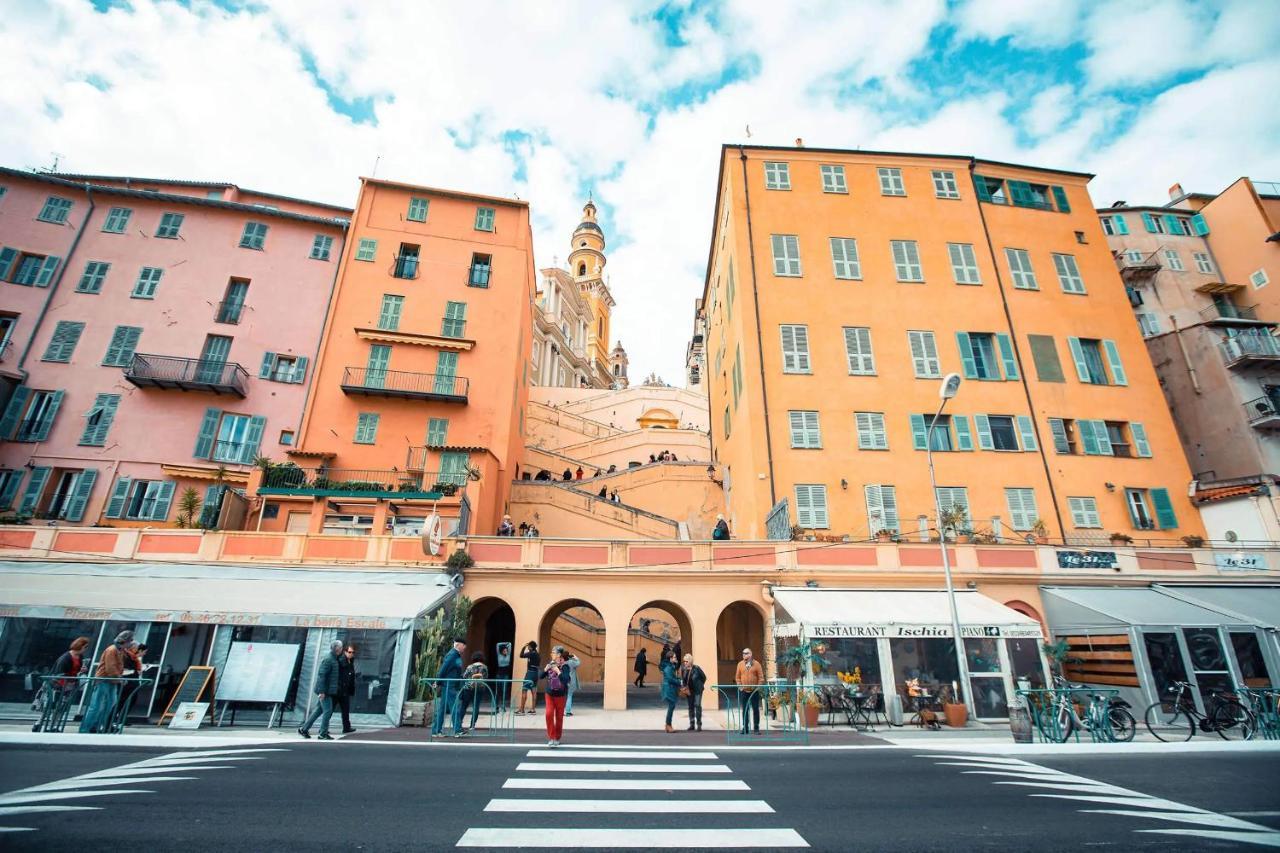 Monaco # Menton - 4 Persons - Hypercenter - Private Parking - Full Renovated - Clim - Fast Wifi - Beach And Sun Ngoại thất bức ảnh